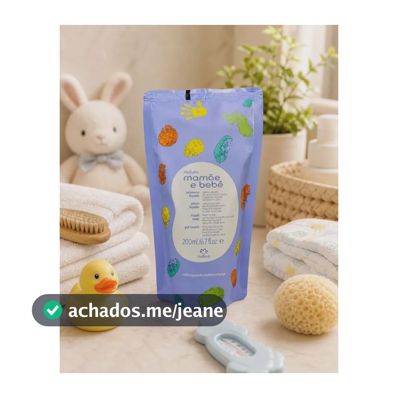 Refil Sabonete Líquido Relaxante Natura Mamãe E Bebê 200ml