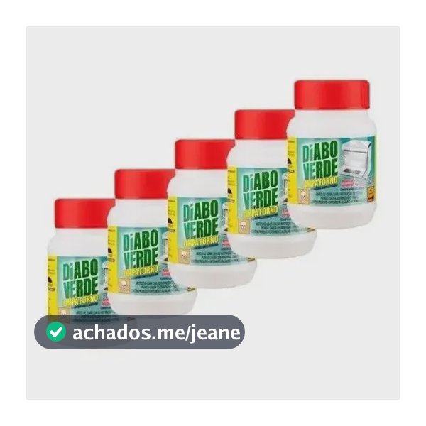 Kit 5 Un Diabo Verde Removedor De Gordura Limpa Forno Para Estruturas De Ferro