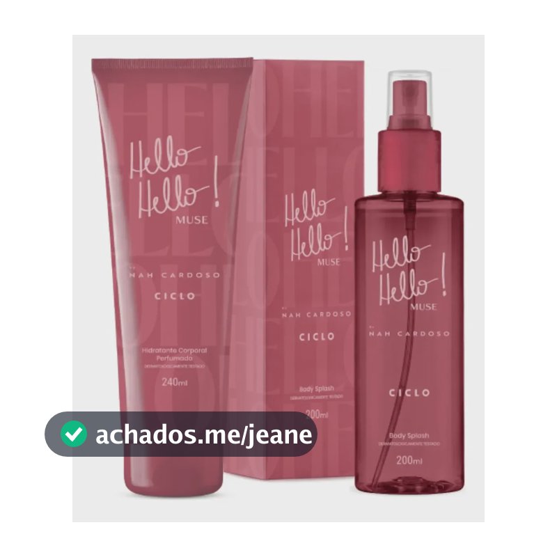 Combo Muse Hidratante 240ml + Body Splash 200ml Ciclo Desodorante Corporal