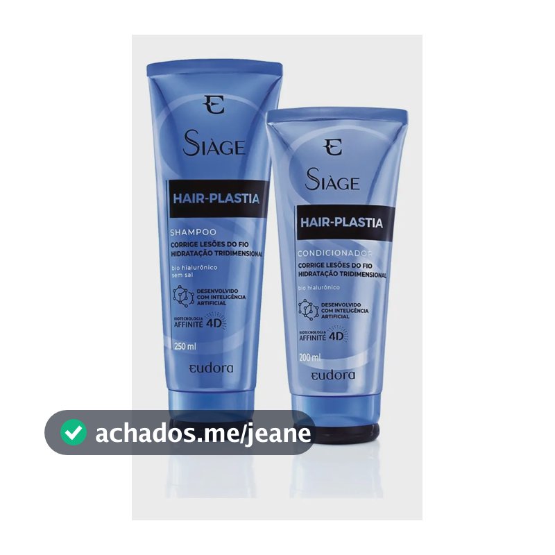 Combo Siàge Hair Plastia Shampoo + Condicionador