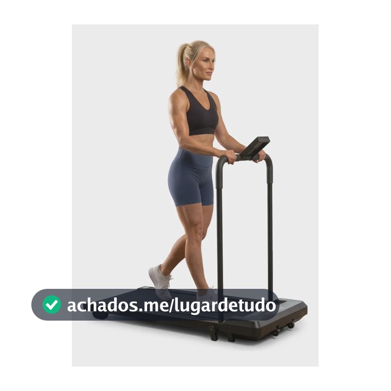 Esteira Ergométrica Elétrica Dobrável Residencial Cardio Preto 220v