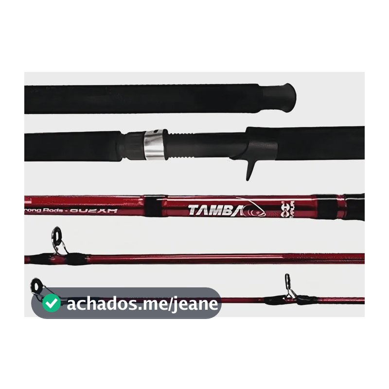 Vara Tamba Maruri - 2,40mts 40-80lbs P/ Carretilha 2 Partes Cor Preto
