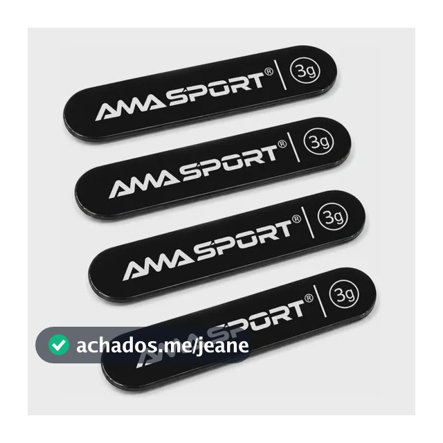 Peso Adesivo Custom Balance Ama Sport Para Raquetes 3g Preto
