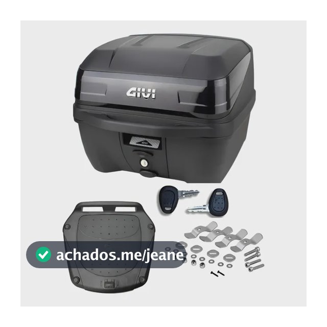 Baú Bauleto Para Moto Givi Traffic 3 T33  Monolock 33 Litros