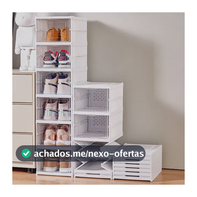 Sapateira Organizador Sapatos Empilhável Vertical 6 Andares