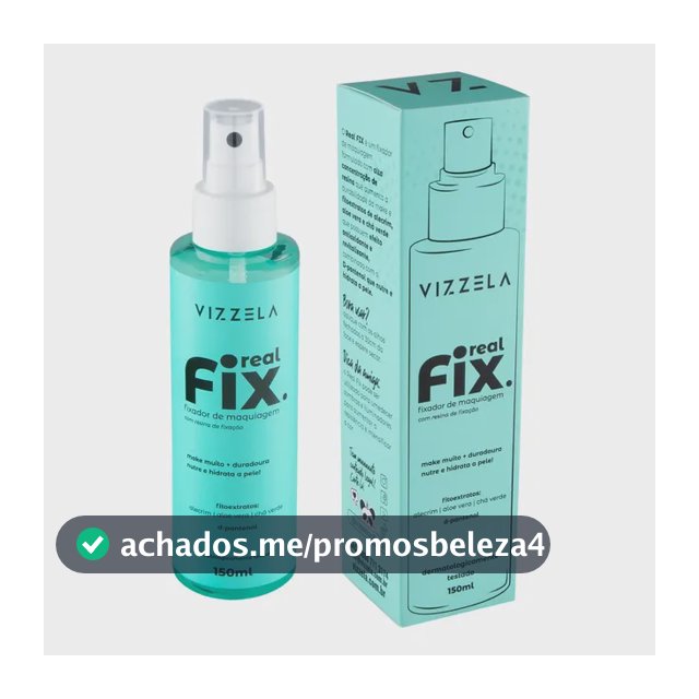 Fixador Bruma Maquiagem Real Fix Spray Longa Duração Incolor
