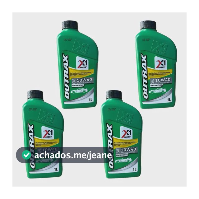 Kit 4 Oleo Motor 10w40 Semisintetico Óleo Lubrificante Carro