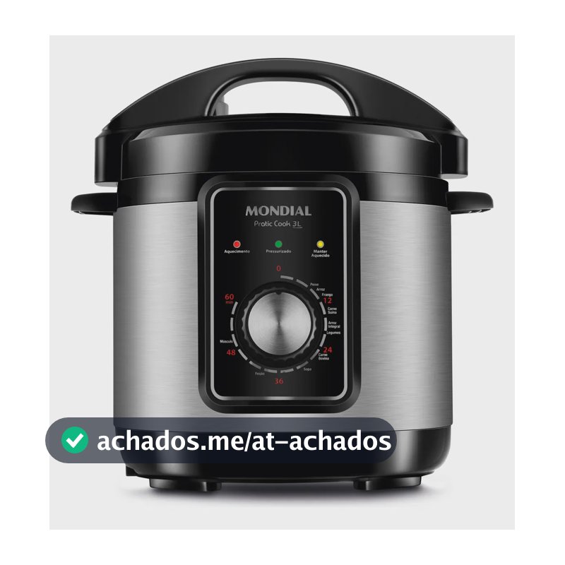 Panela de Pressão Elétrica 3L Mondial 700W - PE-47-3L-I