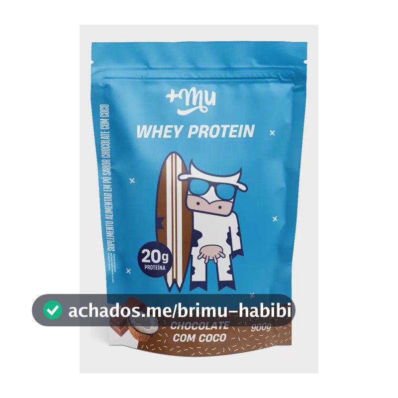 Whey protein +Mu Coco Refil em pó x 900g