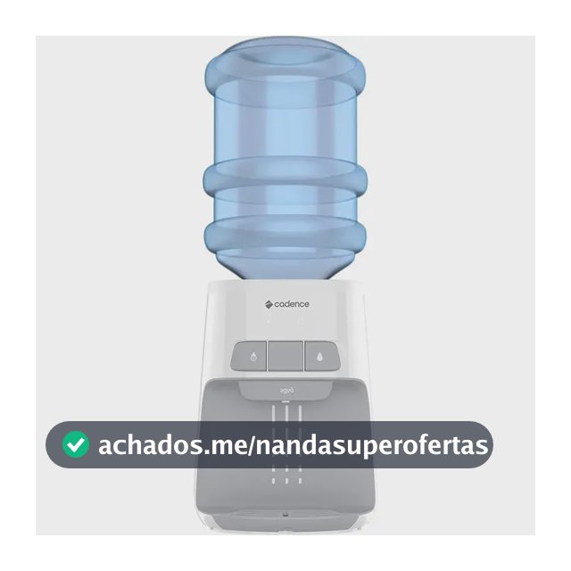 Bebedouro de mesa Cadence gela água refrigerado elétrico galão aguô BEB110 branco