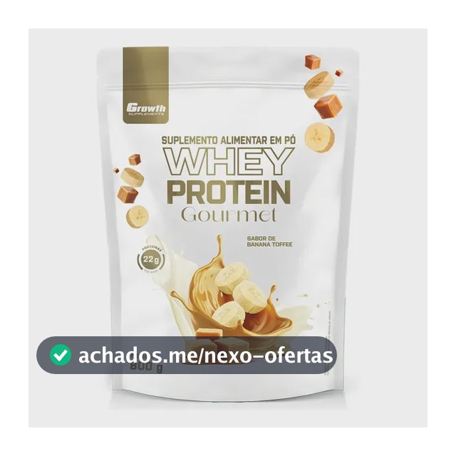 Whey Protein Gourmet 800g Growth Supplements - Banana Toffee Banana Toffee