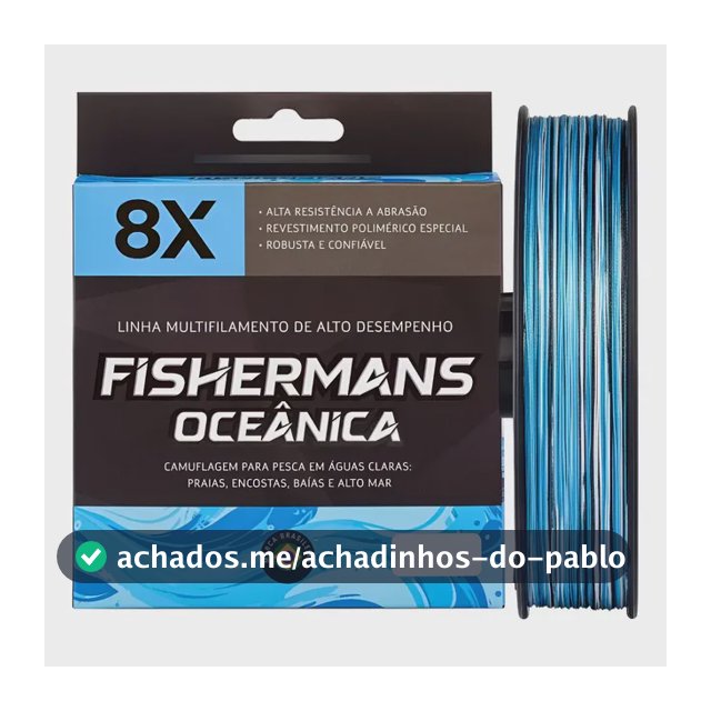 Linha Multi Fishermans Oceânica X8 600m Todas Bitolas Oceânica - 0.20mm 20 Libras