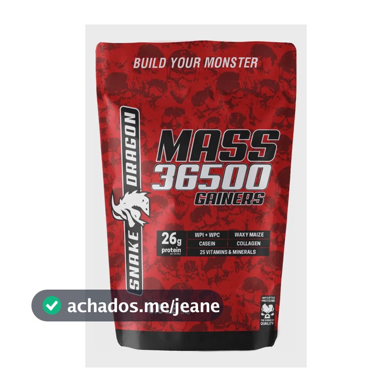 Furious Nutrition Mass 36500 Hipercalórico Baunilha 3kg