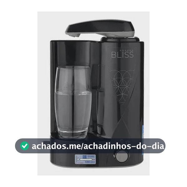 Purificador De Água Europa Bliss Preto - Água Natural