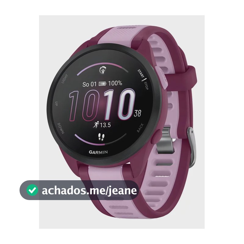Relógio Garmin Forerunner 165 Music Cereja/lilás