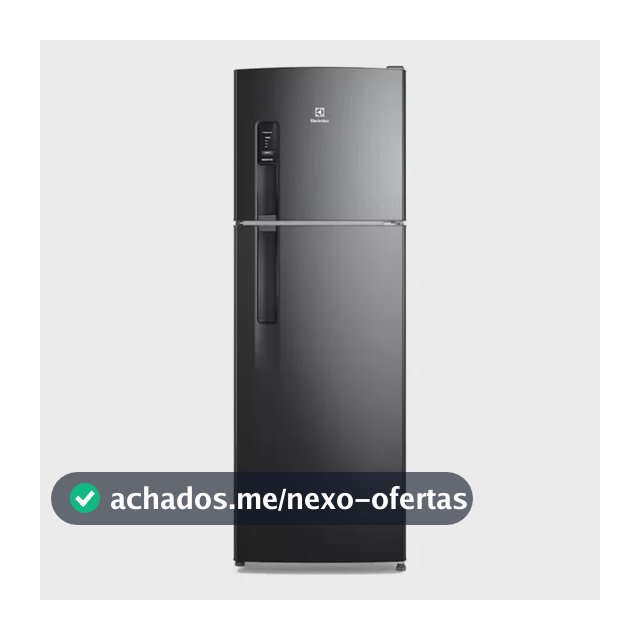 Geladeira Electrolux Frost Free 380L AutoSense Inverter Black Inox Look (IF41B) 127v