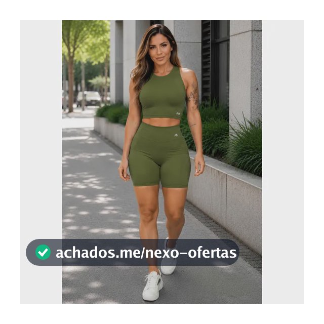 Conjunto Bermuda Feminino Academia Blackout Zero Transparenc