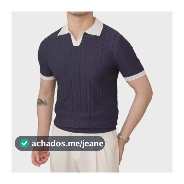 Nova Camisa Masculina Manga Curta Com Corte Justo W Branco M