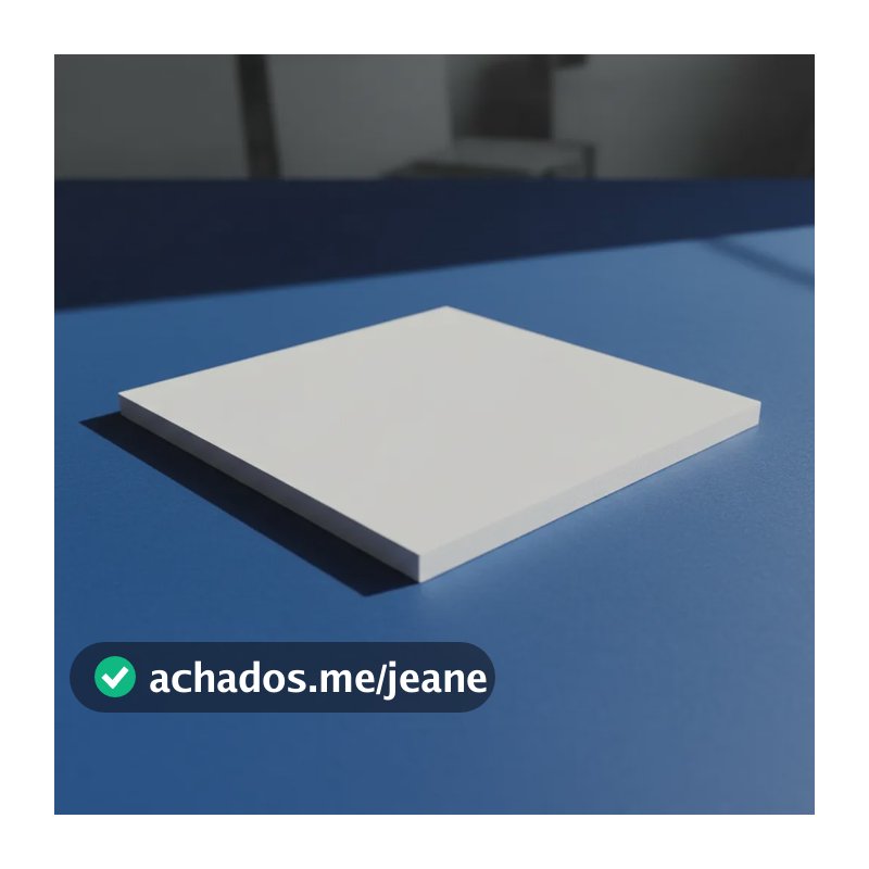 Placa Chapa Mdf Branco 55x55 Cm 15mm 01 Unid Fitado