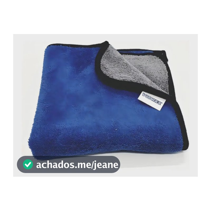 Flanela Microfibra Vonixx 600gsm 40x40cm Azul Superabsorvente Sem Fiapos