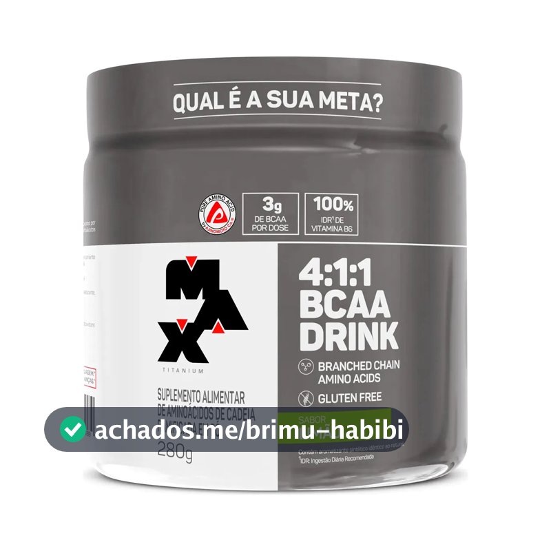 Bcaa 4:1:1 Drink (280g) - Max Titanium Sabor Limão