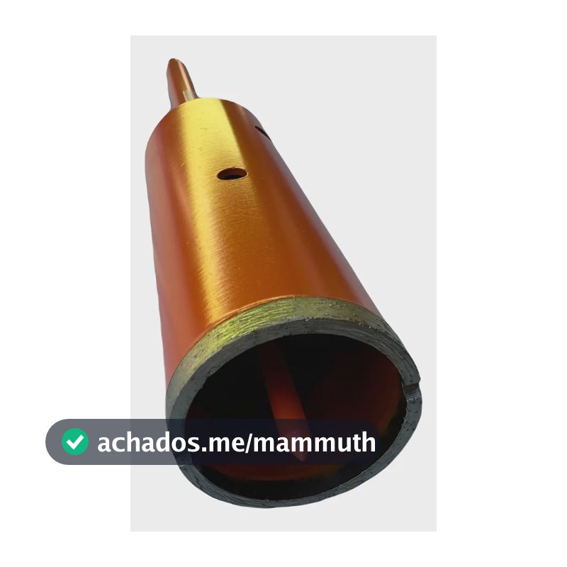 Serra Copo Diamantada Extra Longa Laranja 53mm Alvenaria