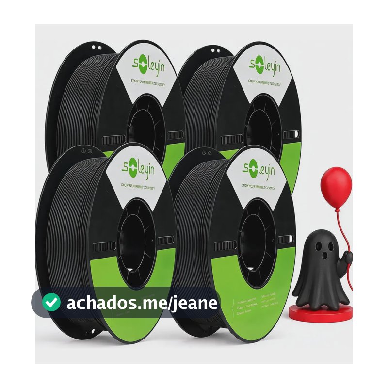Filamento Creality Soleyin Ultra Pla 4kg 1.75mm Preto Fosco Preto Fosco