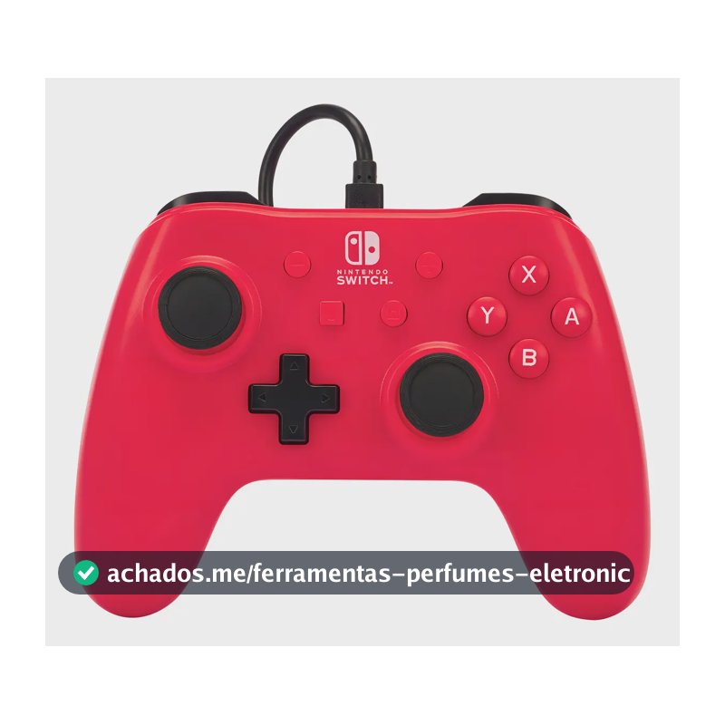 Controle o Nintendo Switch Raspberry Red