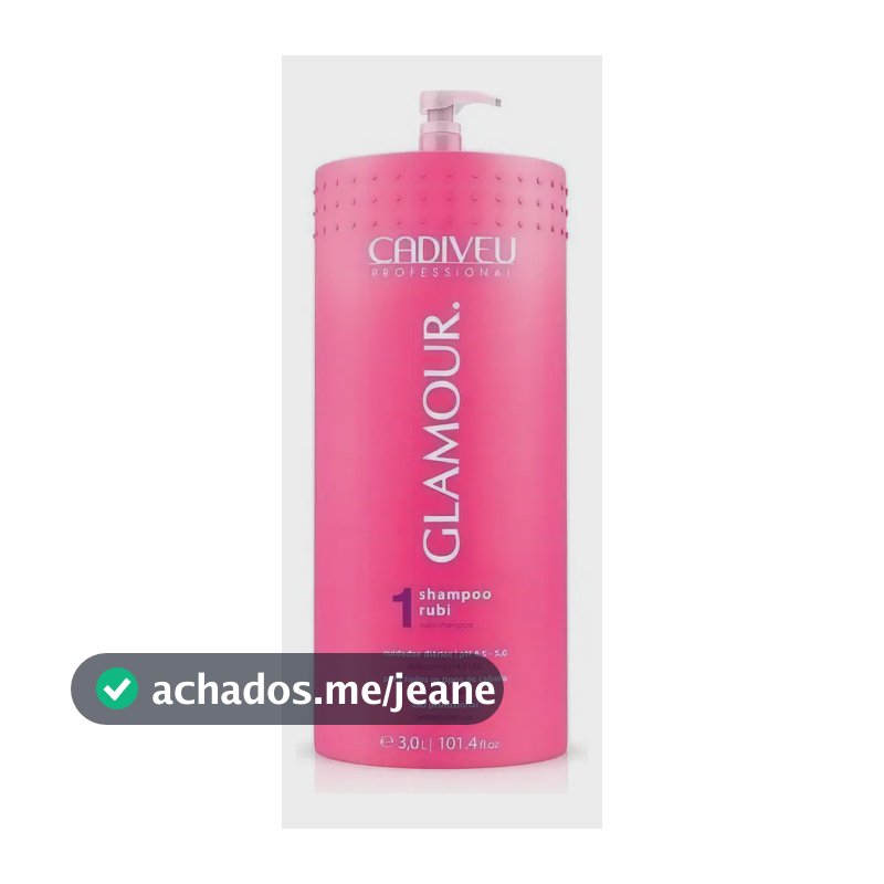 Shampoo Cadiveu Glamour 3 Litros - Profissional