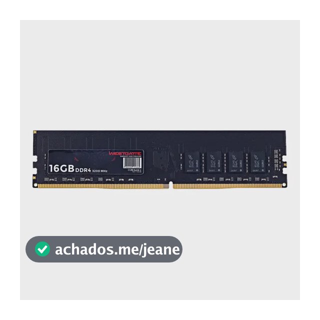 Memória RAM DDR4 16gb 3200mhz Westgatte Pc/ Desktop