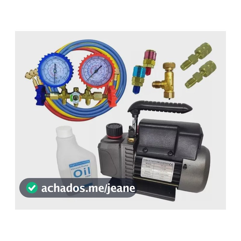 Kit Instalação Ar Condicionad Manifold R410 R22 Bomba Vácuo