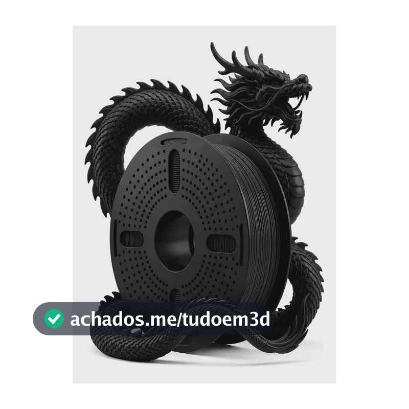 Filamentos Impressora 3d Print Pulse 1 Kg Pet G 1.75mm Core Preto