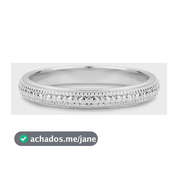 Anel Life Textura Em Prata 925 14