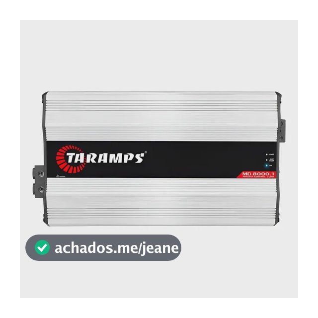 Modulo Taramps Md8000 1 Ohm Potencia 8000 Wrms Amplificador Branco
