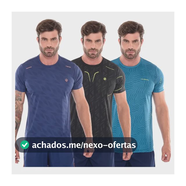 Kit 3 Camisetas Dryfit Masculina.