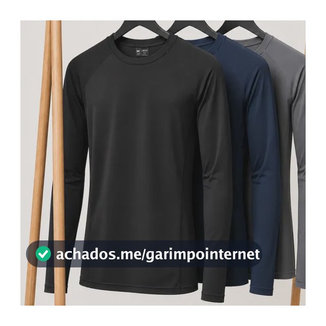 Kit 3 Blusa Masculina Térmica Uv Segunda Pele Compressão