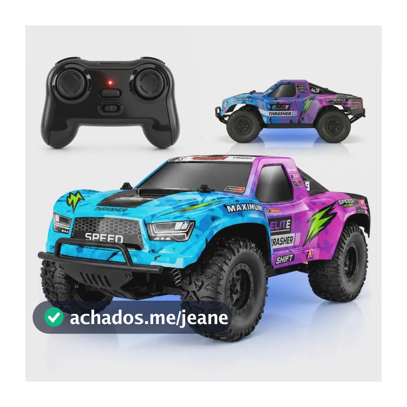 Carrinho De Controle Remoto 4x4 Off Road Brinquedo Com Luzes