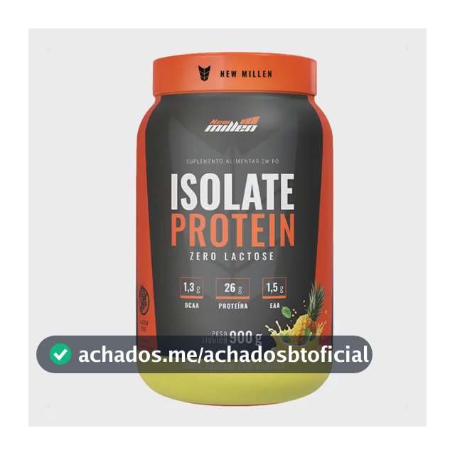 Isolate Protein Proteína Isolada 900g New Milen Zero Lactose