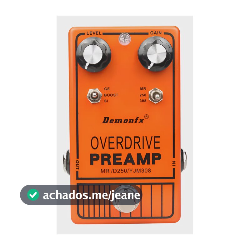 Pedal Guitarra Demonfx Yjm308 Overdrive Laranja