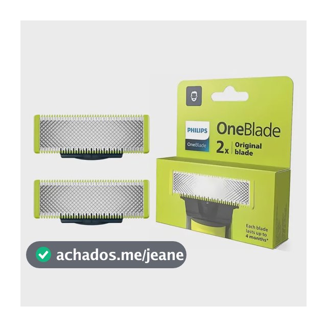 Lâmina Dupla Oneblade Philips - Qp220/51 - Embalagem com 2 Laminas