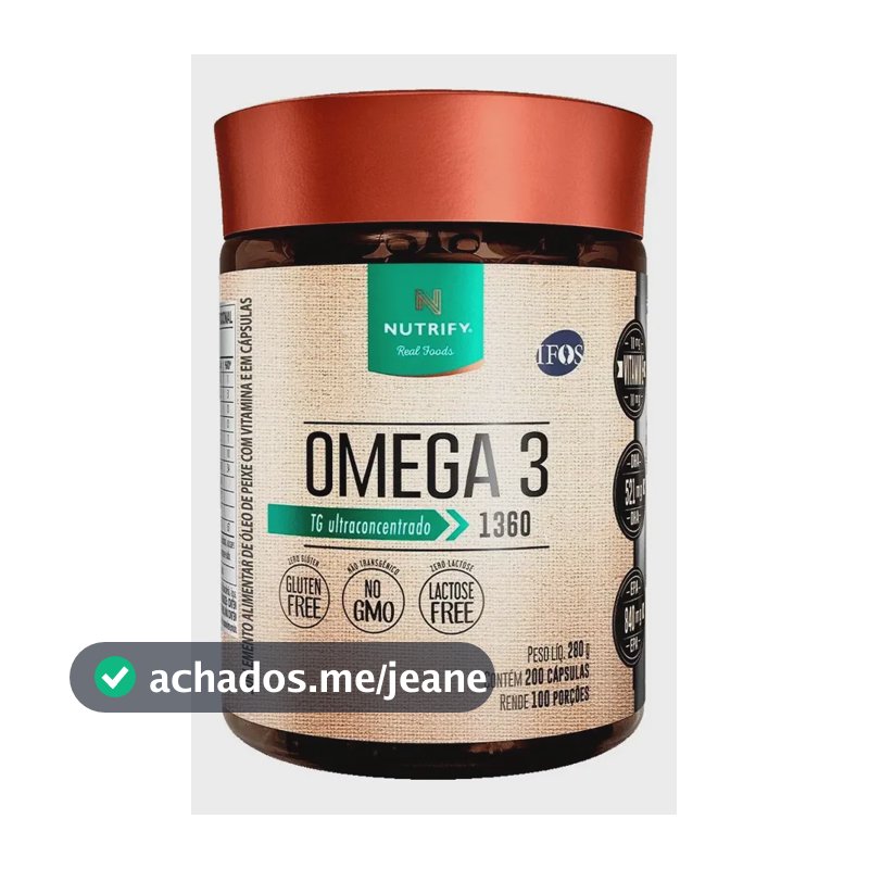 Ômega 3 TG Ultraconcentrado 200 Cápsulas Nutrify