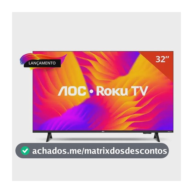 Smart Tv Aoc Dled 32 Wi-fi Roku Tv Quad Core 32s5155/78g