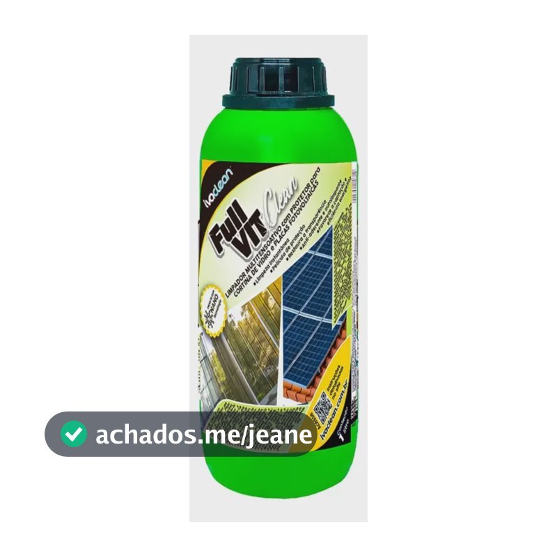 Limpa Placa Solares E Vidros Fullvit 1l - Ivaclean