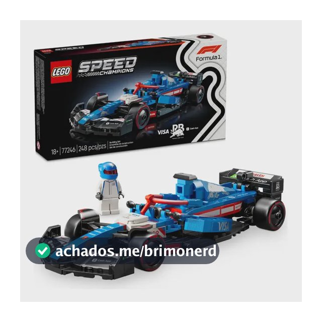 LEGO Speed Champions Carro de Corrida Visa Cash App RB VCARB 01 F1; Conjunto 77246