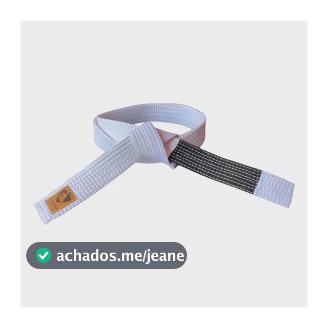 Faixa Branca De Jiu Jitsu Infantil 6 Costuras