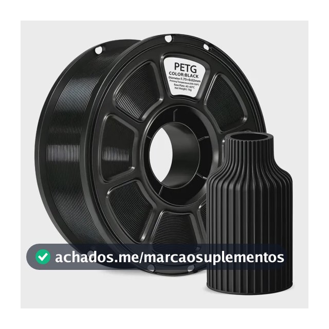 Filamento Petg 1,75mm 1kg Para Impressora 3d Branco Ou Preto