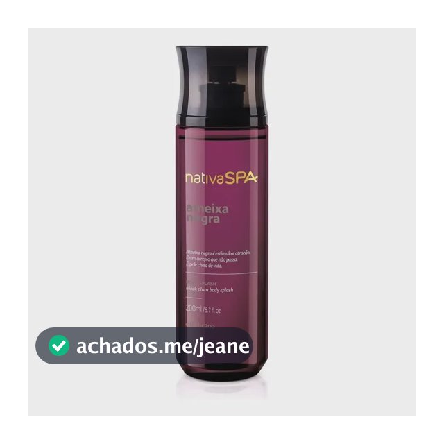 Nativa Spa Ameixa Negra Colônia Body Splash 200m