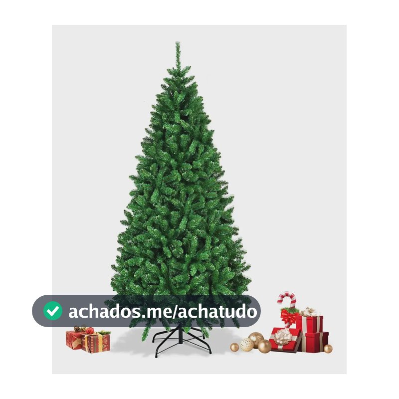 Árvore De Natal Artificial Verde De 1.8m Com 1000 Galhos Verde