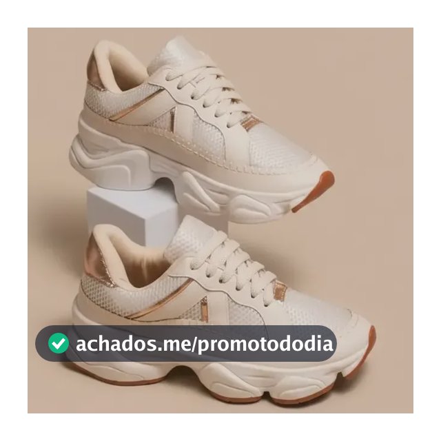 Tênis Feminino Plataforma Casual Chunky Macio Confortável