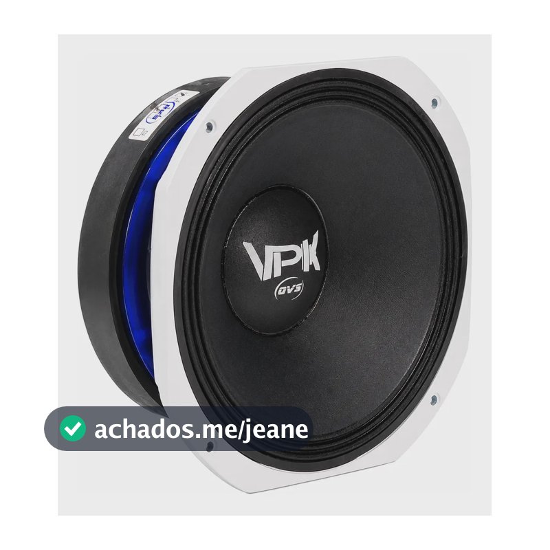 Alto Falante QVS VPK 10 60VPK 4 ohms Medio Grave 10 Polegadas Som Automotivo Som Profissional Medio de 10 Woofer